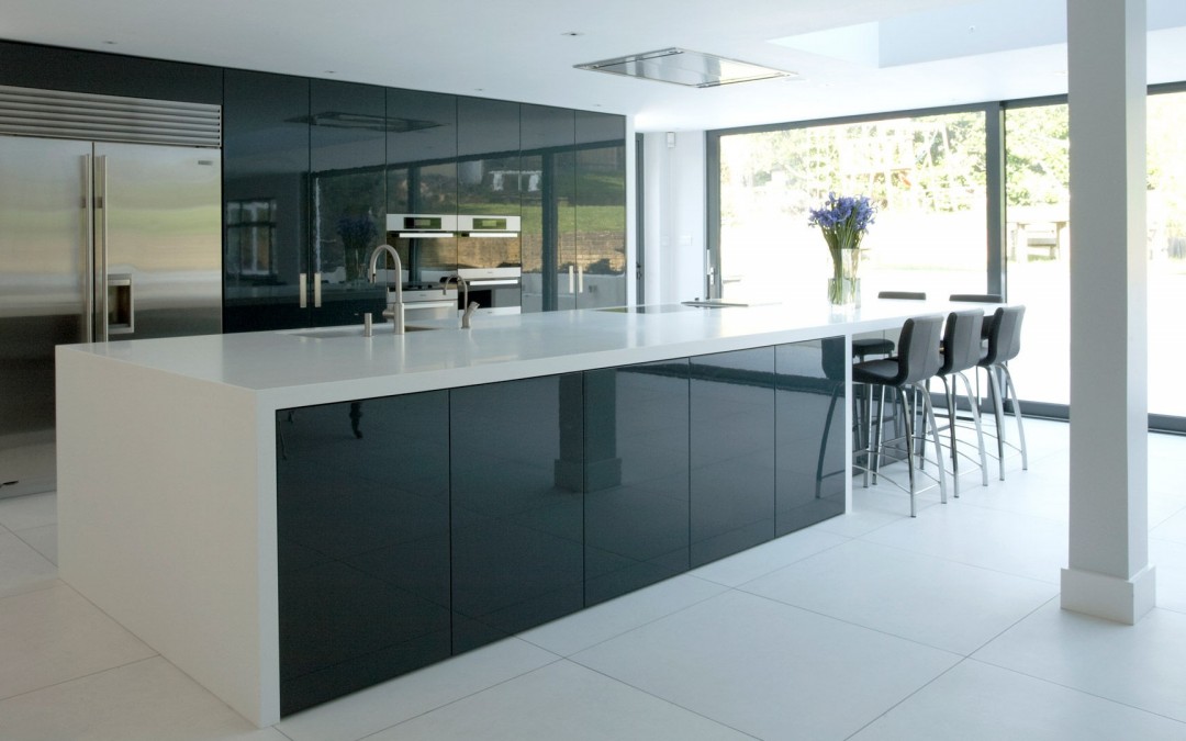 High shop glass cabinet