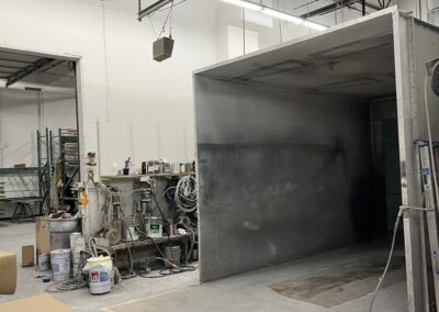 Inside the PreFinishing shop at Brush Masters.